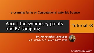 About the symmetry points and Brillouin Zones for Quantum ESPRESSO calculations an overview [upl. by Anived76]