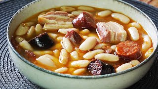 FABADA ASTURIANA TRADICIONAL ALUBIAS FRIJOLES CON CHORIZO Y MORCILLA UN PLATO FÁCIL Y ECONÓMICO [upl. by Niryt]