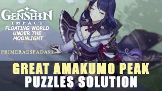 Genshin Impact Great Amakumo Peak Puzzles Solution [upl. by Anoel783]