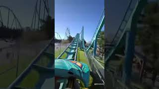 Leviathan Canada’s Wonderland pov canadaswonderland leviathan rollercoaster themepark shorts [upl. by Mortie]