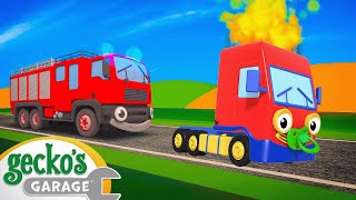 Wheels On The Trucks  Baby Truck  Geckos Garage  Kids Songs [upl. by Jonati490]