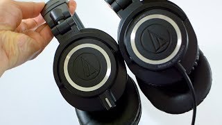 NEW Audio Technica ATHM50x comparison with Original M50 [upl. by Leimad281]