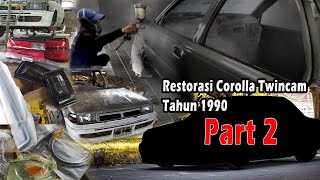 Akhirnya di Cat  Proses Restorasi Corolla Twincam AE92 Tahun 1990  Part 2 [upl. by Colbye]