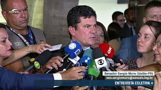 Sergio Moro fala das ponderações que fez a Flávio Dino durante sabatina – 131223 [upl. by Harvey319]