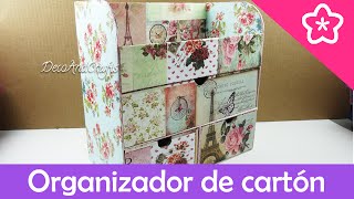 Cajonera Organizador de Cartón Multiusos  DecoAndCrafts [upl. by Ramirol561]