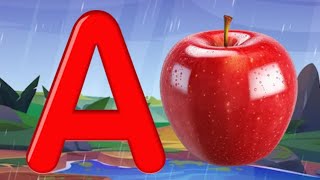 A for apple  अ से अनार  abcd  phonics song  a for apple b for ball c for cat  abcd song  abcd [upl. by Stormi]