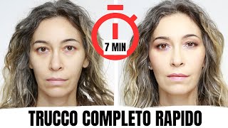 Trucco completo rapido in 7 minuti per lavoro e tempo libero [upl. by Eniamahs464]