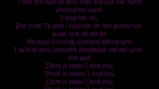 Rihanna  Te amo lyrics [upl. by Acisseg]