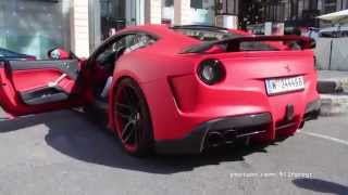 Novitec Rosso Ferrari F12 NLargo goes CRAZY [upl. by Hoxie]