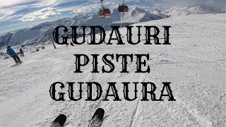 Gudauri Ski Resort Ski piste Gudaura 1amp2 [upl. by Fuhrman]