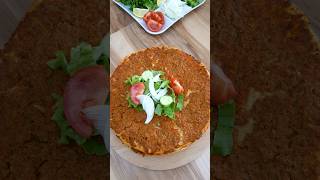 Lavaş Lahmacun Denediniz Mi Hiç lahmacun pratiktarifler food recipe shorts youtubeshorts [upl. by Elleina280]