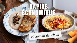 Recettes de la FLEMME  Dip fromager haricots blancs et assiette semoule sauce sésame [upl. by Mikey]