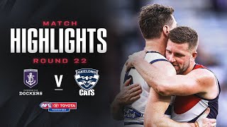 Fremantle v Geelong Highlights  Round 22 2024  AFL [upl. by Tessie]