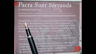 Pacta Sunt Servanda general principle in international law internationallaw englishreading [upl. by Kciredes485]