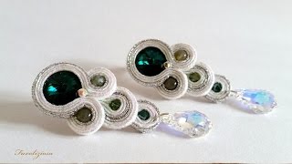 Tutorial soutache  Orecchini quotTearsquot DIY [upl. by Ennaoj]