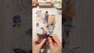 Journal With Me ASMR  🦋 🤎🖤 scrapbooking asmrvideo journal [upl. by Llehsam]