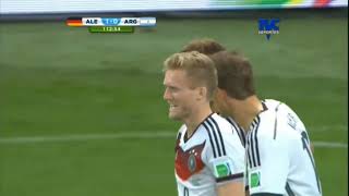 Gol de Gotze VS Argentina Narracion Hondureña [upl. by Ahtnamys]