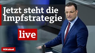 Jens Spahn stellt die neue CoronaImpfverordnung vor  WDR aktuell [upl. by Moran]