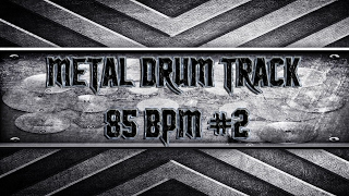 Easy Metal Drum Track 85 BPM HQHD [upl. by Akimot]