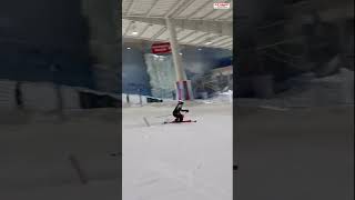 Amelia Røer Amundsen 🇳🇴  slalom training during APC Performance Camp at Snø indoor ski sheskis [upl. by Ihp]