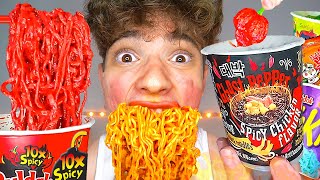 Extreme Spiciest Ramens  ASMR [upl. by Snowman]