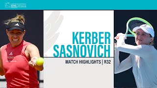 Angelique Kerber  Aliaksandra Sasnovich  ROME R32  Match Highlights IBI24 [upl. by Nichol]