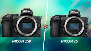 Nikon Z50 vs Nikon Z5  Full Comparison [upl. by Attolrac]