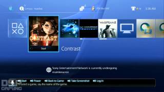 Playstation 4 Launch PS Store Contrast and Resogun 1st gameplay [upl. by Idnak]