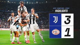 HIGHLIGHTS UCL  Juventus 31 PSV  Yildiz McKennie amp Nicos Goal [upl. by Tu266]