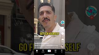 Andrew Schulz attacks man on street interviewer 😳 [upl. by Zeb263]