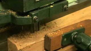 Wood mortising machine  Mortaiseuse VERTONGEN MC40 [upl. by Ardnikat115]