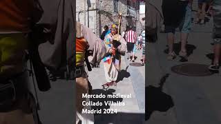 Mercado medieval Collado Villalba Madrid 7 septiembre 2024 [upl. by Aerdnaek432]