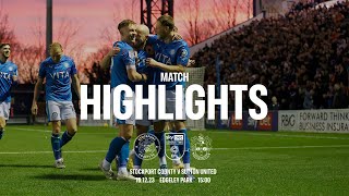 Stockport County Vs Sutton United Match Highlights  161223 [upl. by Anneirda]