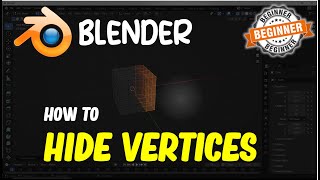 Blender How To Hide Vertices [upl. by Demott792]