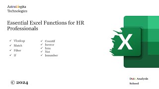 9 Excel Essential Functions for HR Professionals [upl. by Pravit957]