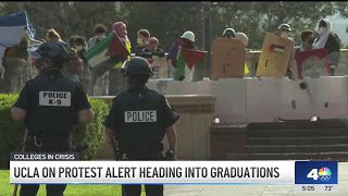 UCLA on protest alert heading into graduations [upl. by Clareta]