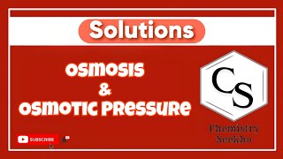 12 Ch 1 Solutions  Osmosis amp Osmotic Pressure [upl. by Edie713]