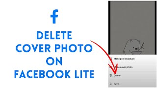 How to Delete Cover Photo in Facebook Lite 2024  Remove Cover Photo in FB Lite [upl. by Enilecram]