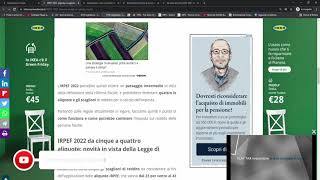 IRPEF 2022 quattro aliquote con la Legge di Bilancio e altre notizie di fisco e lavoro [upl. by Esylla]