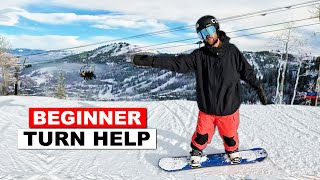 5 Tips To Help Your Beginner Snowboard Turns [upl. by Ntsyrk]