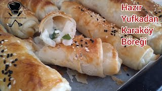 BU KADAR KOLAY BÖREK TARİFİ OLAMAZ  HAZIR YUFKADAN ÇITIR ÇITIR DÖKÜLEN KARAKÖY BÖREĞİ [upl. by Tija96]