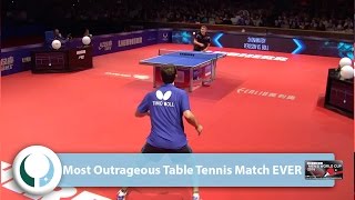 Most Outrageous Table Tennis Match EVER [upl. by Lauryn]