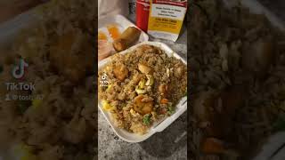 Extreme Teriyaki Grill Express shrimphibachi dinner fyp letseat [upl. by Cilka873]