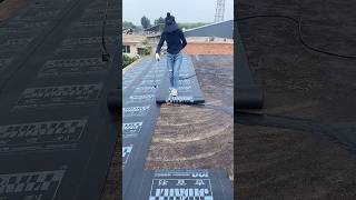 Roof waterproofing construction process [upl. by Emsoc259]