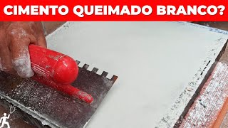 TESTE DE PISO DE CIMENTO QUEIMADO BRANCO DÁ CERTO [upl. by Alikahs441]