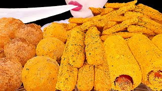 ASMR MUKBANG｜CHEESE BALL CHEESE STICKS CORN DOG FRENCH FRIES｜BHC 신메뉴 뿌링클 치즈볼 치즈스틱 핫도그 감자튀김 먹방 [upl. by Lombardo]