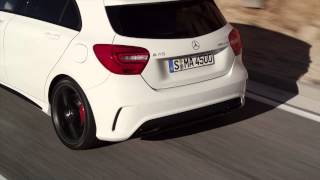 2014 Mercedes Benz A45 AMG Review  AutoMotoTV [upl. by Annekim]