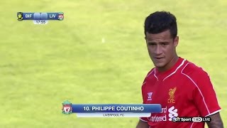 Philippe Coutinho vs Brøndby IF PreSeason 1415 HD 720p by i7xComps [upl. by Zebulen]