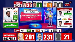 🔴LIVE Election Results 2024  Tamil Nadu Lok Sabha Election 2024  DMK  AIAMDK  NTK  N18ER [upl. by Animahs]