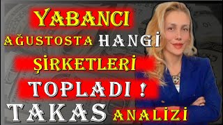 AĞUSTOS AYI BOYUNCA HANGİ ŞİRKETLER TOPLANDI  YABANCI NELERİ ALDI [upl. by Albers]